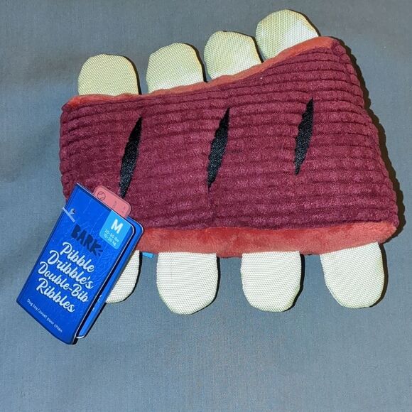 3 pc BBQ themed Bark Dog Toy Set - Corn, Rib, and Baked Potatoes BENEFITS RESCUE - Picture 5 of 12